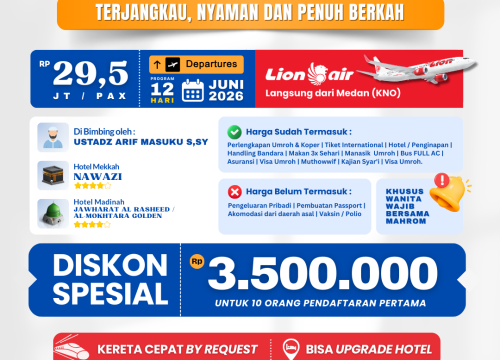 Program 12 Hari Umroh Cerdas JUNI 2026